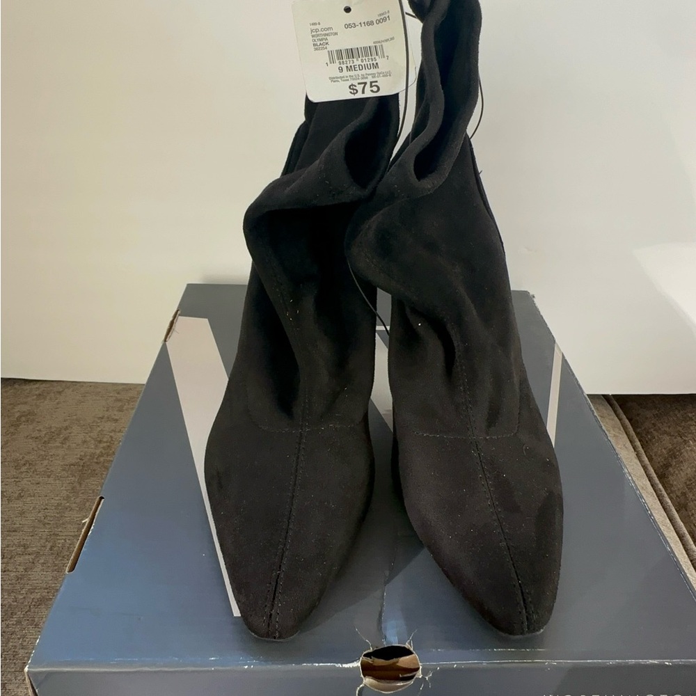 Worthington Black Heeled Boots